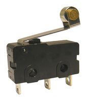 E-SWITCH MS0850505F065C1A Microswitch, Miniature, Roller Lever, SPDT, Quick Connect, 5 A