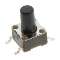E-SWITCH TL3301BF160QG Tactile Switch, SPST-NO-DM, TL3301 Series, Top Actuated, Surface Mount, Round Button, 160 gf