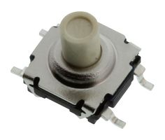 E-SWITCH TL6120CF160QG Tactile Switch, SPST-NO-DM, TL6120 Series, Top Actuated, Surface Mount, Round Button, 160 gf