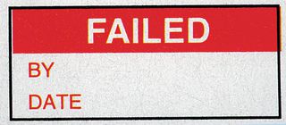 MULTICOMP PRO 7827338 Label, Self Adhesive, 16 mm, 38 mm, Metallised Polyester, Failed