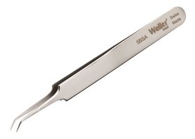 WELLER EREM 5BSA Tweezer, Precision, Curve/Pointed, 115 mm, Stainless Steel