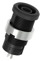 MULTICOMP PRO 76-1680 Banana Test Connector, Jack, Panel Mount, 25 A, 1 kV, Nickel Plated Contacts, Black