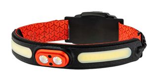 NEBO SPORTS NEB-HLP-0021 Lámpara de Cabeza, 600lm, 85m, LED COB, Aluminio/ABS/TPR, Batería Recargable, CURVBEAM 600 FLEX