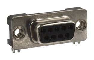 NORCOMP 190-009-263R001 D Sub Connector, Standard, Receptacle, 190 Series, 9 Contacts, DE, Solder