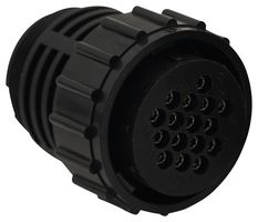 AMPHENOL INDUSTRIAL APC06-22-41S Circular Connector, Size 22, Standard Circular Connector, APC Series, Cable Mount Plug, 41 Contacts