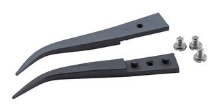 TRONEX 7-ZJK-RT Replacement Tweezers Tip, Curve, 1.575" OAL, ZTA (Zirconia Toughened Alumina)