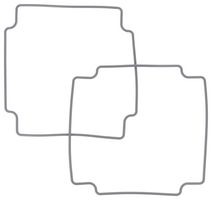 HAMMOND 1590Z180G Replacement Gasket, 1590Z080 Enclosure, Silicone, Black, IP66, 1590Z Series