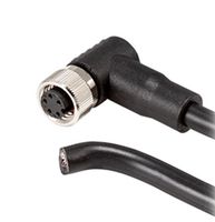 SAME SKY CDM818-05B-01FRA-3M-67 Sensor Cable, B Coded, 90° M8 Receptacle, Free End, 5 Positions, 3 m, 9.8 ft, CDM818 Series
