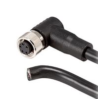 SAME SKY CDM818-06A-01FRA-1M-67 Sensor Cable, A Coded, 90° M8 Receptacle, Free End, 6 Positions, 1 m, 3.3 ft, CDM818 Series
