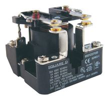 SQUARE D BY SCHNEIDER ELECTRIC 8501CO7V24 Power Relay, DPST-NO, 240 VAC, 30 A, 8501C Series, Panel Mount, Non Latching
