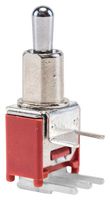 E-SWITCH 200MSP1T2B2M6QE Toggle Switch, Subminiature, On-None-On, SPDT, Non Illuminated, 200 Series, Through Hole, 3 A