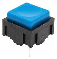 E-SWITCH 320E11BLU Interruptor Táctil, SPST-NA-DM, Tapa Azul, 320 Series, Accionamiento superior, Through Hole