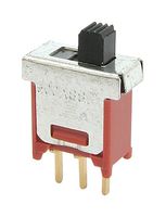 E-SWITCH 500ASSP1M2RE Interruptor (Switch) Deslizable, Subminiatura, SPDT, Encendido-Nada-Encendido, Through Hole