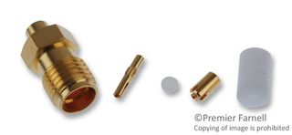 AMPHENOL RF 132257 RF / Coaxial Connector, SMA Coaxial, Straight Jack, Solder, 50 ohm, 0.047" Semi Rigid
