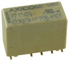 TE CONNECTIVITY - AXICOM V23079H1206B301 Signal Relay, 9 VDC, DPDT, 2 A, P2/V23079 Series, Surface Mount, Latching Dual Coil