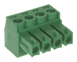 WURTH ELEKTRONIK 691361100004 Pluggable Terminal Block, 3.5 mm, 4 Positions, 26 AWG, 16 AWG, 1.5 mm², Screw