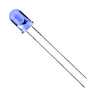 VCC / VISUAL COMMUNICATIONS COMPANY LTH5MM12VFR4600 LED, Blue, Through Hole, T-1 3/4 (5mm), 12 mA, 12 V, 625 nm