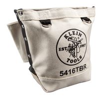 KLEIN TOOLS 5416TBR BOLT RETENTION POUCH, CANVAS, 10-INCH WIDE ROHS COMPLIANT: NA
