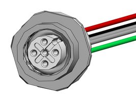 NORCOMP FPM12A05I06AF02 Sensor Cable, M12 Plug, Free End, 5 Positions, 152.4 mm, 6 ", VULCON Series