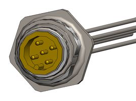 NORCOMP MPM12A05I12CR02 Sensor Cable, M12 Plug, Free End, 5 Positions, 304.8 mm, 12 ", VULCON Series