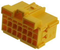 AMP - TE CONNECTIVITY 1-967625-5 Carcasa de Conector Automotriz, Junior Power Timer Series, Receptáculo eléctrico, 21 Posiciones