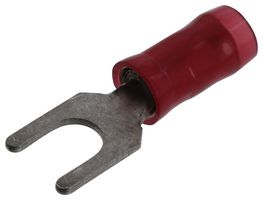 AMP - TE CONNECTIVITY 130516 Fork / Spade Tongue Terminal, PIDG Series, 22AWG to 16AWG, 1.65 mm², M4, #8, Nylon (Polyamide)
