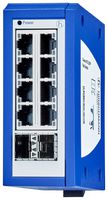 HIRSCHMANN GECKO 8TX/2SFP Switch, 10 Ports, Industrial, Managed Fast Ethernet, DIN Rail, RJ45 x 8, SFP x 2