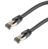 L-COM TRD824TR-BLK-2F CAT 8 40GIG ETHERNET CABLE, S-FTP 24AWG, TENSILE RESISTANT, PVC JACKET, BLACK, 2FT ROHS COMPLIANT: YES