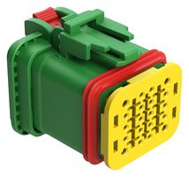 AMPHENOL SINE/TUCHEL ATD06-20SC1 Automotive Connector Housing, Green, ATD Series, Plug, 20 Positions
