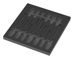 WERA 05137314001 9814 FOAM INSERT CHISELDRIVER SET 1 , empty RoHS Compliant: Yes