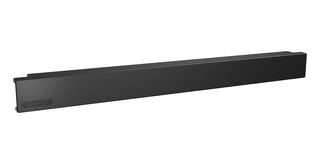 HAMMOND PBPP191UBK-10 Blank Panel, Polycarbonate, Black, 19.02" Width x 1.7" Height, 10/Pack