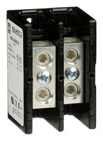SQUARE D BY SCHNEIDER ELECTRIC 9080LBA262101 Panel Mount Barrier Terminal Block, 175 A, 600 V, 2 Pole, 1, Screw, 00 AWG
