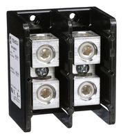 SQUARE D BY SCHNEIDER ELECTRIC 9080LBA263101 Panel Mount Barrier Terminal Block, 310 A, 600 V, 2 Pole, 1, Screw, 6 AWG