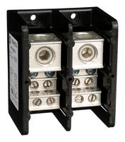 SQUARE D BY SCHNEIDER ELECTRIC 9080LBA263104 Panel Mount Barrier Terminal Block, 335 A, 600 V, 2 Pole, 1, Screw, 6 AWG
