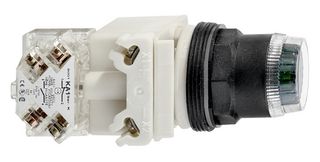 SQUARE D BY SCHNEIDER ELECTRIC 9001SK2L1GH13 Switch Actuator, Schneider Harmony 9001SK Series 30mm Pushbutton Switches