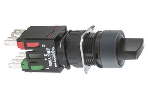 SCHNEIDER ELECTRIC XB6AD221B Selector Switch, 3 Position, Harmony XB6 Series