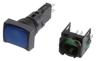 SCHNEIDER ELECTRIC XB6DW6B1B Botón Pulsador Industrial, Harmony XB6 Series, 16 mm, SPST-NO, Retorno por Resorte Momentáneo