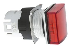 SCHNEIDER ELECTRIC ZB6CV4 Indicator Lens, Red, Square, 16 mm, Pilot Light Head