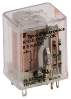 TE CONNECTIVITY - POTTER&BRUMFIELD R10-E1Y2-J1.0K Power Relay, DPDT, 28 VDC, 2 A, R10 Series, Socket