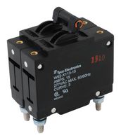 TE CONNECTIVITY - POTTER&BRUMFIELD W92-X113-15 Magnetic Hydraulic Circuit Breaker, W9 Series, 15 A, 2 Pole, 277 V, 5 kA, 1.5 s