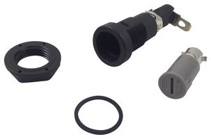 MULTICOMP MCHTB-34I-RH Fuseholder, Panel Mount, 250V, 10A, 1/4 x 1 1/4", Quick Connect