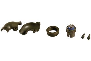 AMPHENOL INDUSTRIAL 97-3108B16S-1P Conector Circular, Serie 97, MIL-DTL-5015, Macho Ángulo Reca, 7 Contactos, Pin Soldable, Roscado