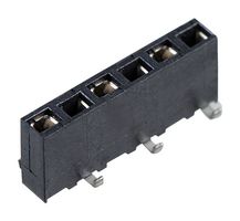 TE CONNECTIVITY - AMP 1241152-6 PCB Receptacle, Board-to-Board, 2.54 mm, 1 Rows, 6 Contacts, Surface Mount