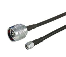 L-COM CA-RSPNME002 RF / Coaxial Cable Assembly, 2 ft, 609.6 mm, CA-200, N Type Plug, SMA RP Plug, 50 ohm