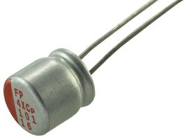 NICHICON RS61C101MDS1JT Polymer Aluminium Electrolytic Capacitor, 100 µF, 16 V, Radial Leaded, 0.024 ohm