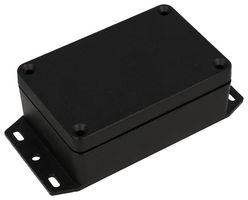 HAMMOND 1550Z103FBK Metal Enclosure, w/ Flange, Instrument, Diecast Aluminum, 98 mm, 64 mm, 34 mm, IP66, IP67, IP68