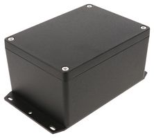 HAMMOND 1550Z115FBK Metal Enclosure, w/ Flange, Instrument, Diecast Aluminum, 148 mm, 108 mm, 75 mm, IP66, IP67, IP68