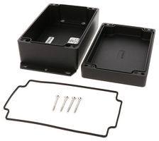 HAMMOND 1550Z116FBK Metal Enclosure, w/ Flange, Instrument, Diecast Aluminum, 160 mm, 100 mm, 60 mm, IP66, IP67, IP68