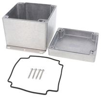 HAMMOND 1550Z137F Metal Enclosure, w/ Flange, Instrument, Diecast Aluminum, 121 mm, 121 mm, 102 mm, IP66, IP67, IP68