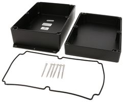HAMMOND 1550Z220FBK Metal Enclosure, w/ Flange, Instrument, Diecast Aluminum, 222.5 mm, 146.5 mm, 82.5 mm